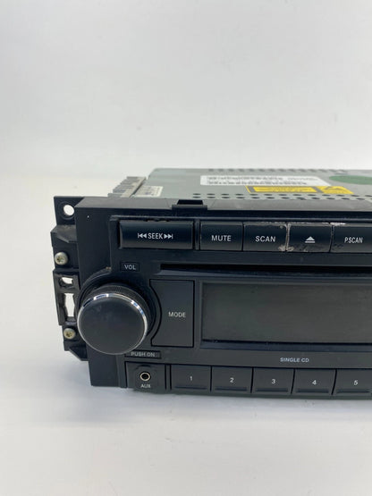 2008 DODGE JEEP AM FM CD PLAYER RADIO RECEIVER MP3 AUX AUDIO P05064171AK OEM
