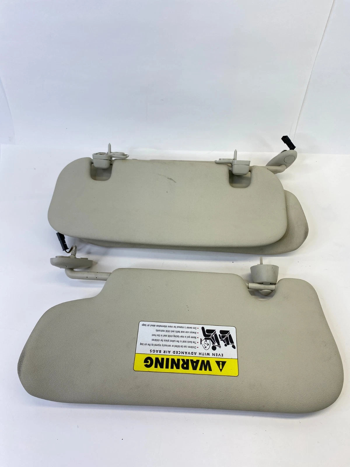 2011-2014 MINI COOPER S SUN VISOR BEIGE SET FRONT LEFT RIGHT & SIDE LATERAL OEM