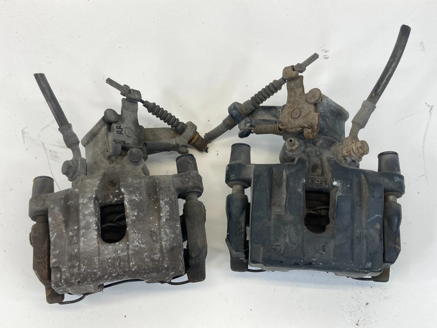 05-11 SAAB 9-3 9-3x 2.0 REAR LEFT DRIVER RIGHT PASSENGER BRAKE CALIPER PAIR SET