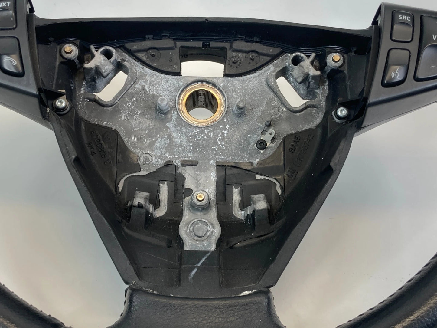 2003-2005 SAAB 9-3 DRIVER STEERING WHEEL W/ AUDIO CONTROL BUTTONS 12796742 OEM