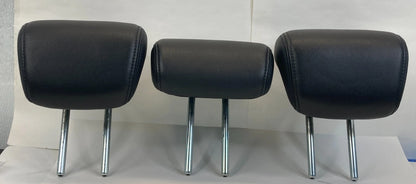 2010-2011 ACURA RDX REAR SEAT HEADREST SET OF 3 BLACK LEATHER OEM