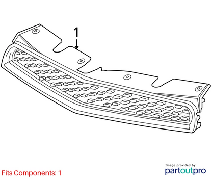 2010-2015 CHEVY EQUINOX FRONT BUMPER UPPER RADIATOR GRILLE GRILL CHROME 20882352