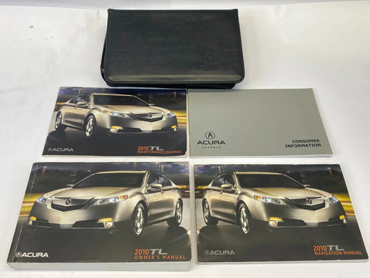 2010 10 ACURA TL OWNER'S MANUAL GUIDE WARRANTIES HANDBOOK SET W BLACK CASE OEM