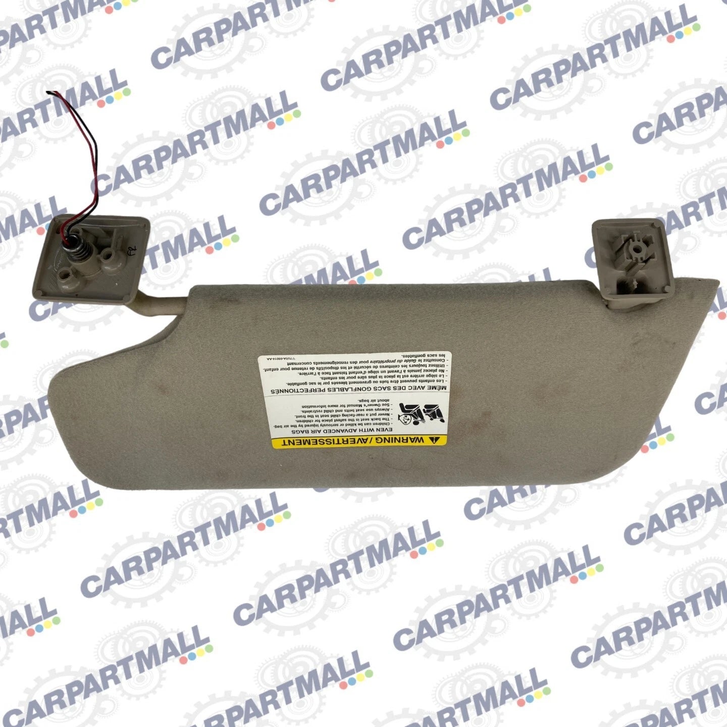 2007-2010 FORD EDGE RIGHT PASSENGER SIDE SUNVISOR SUN VISOR SHADE W/ LIGHT OEM