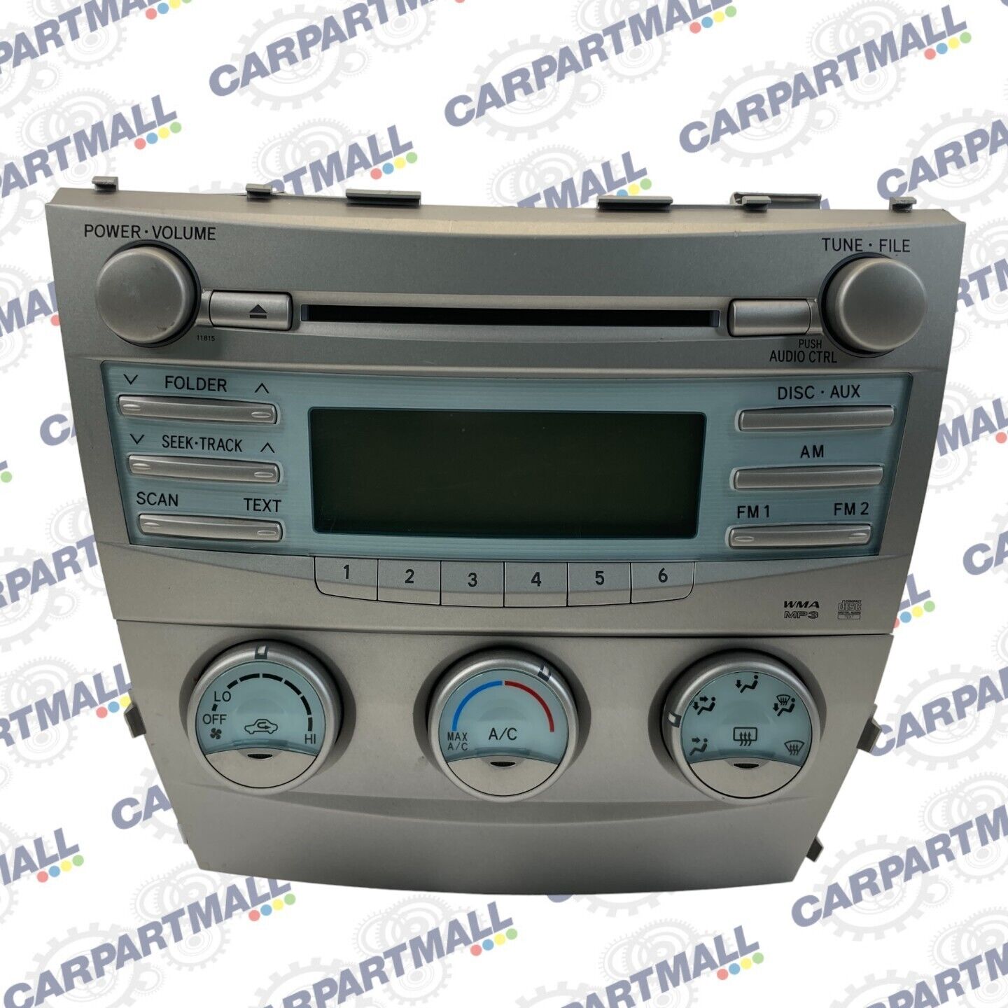 07-09 Toyota Camry Radio AM/FM CD Player Receiver AC Climate Control 86120-33890