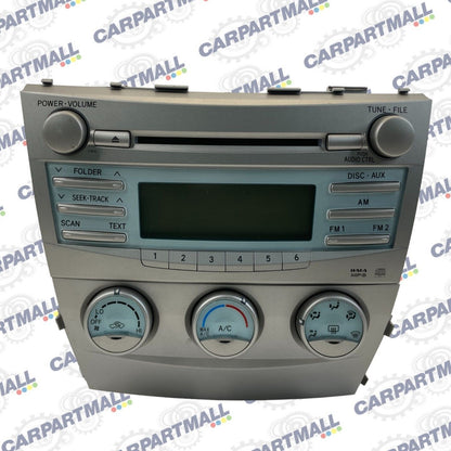 07-09 Toyota Camry Radio AM/FM CD Player Receiver AC Climate Control 86120-33890