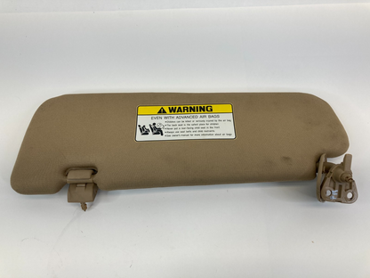 2011-2014 Hyundai Sonata Right Passenger Side Sunvisor Sun Visor Cloth Beige