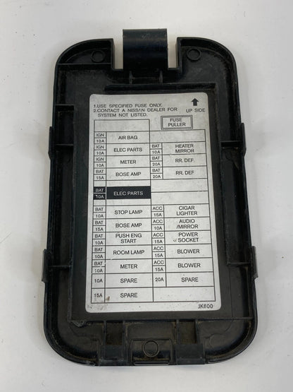 2007 2008 INFINITI G35 X SEDAN 3.5L V8 A/T FRONT FUSE BOX DOOR LID COVER OEM