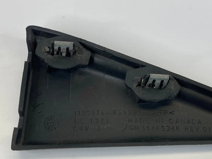 2006-2013 CHEVROLET IMPALA REAR RIGHT INNER UPPER DOOR CORNER COVER 15865368