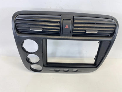 01-05 HONDA CIVIC CENTER DASH RADIO CLIMATE BEZEL PANEL W/ AIR VENT 77260S5A OEM