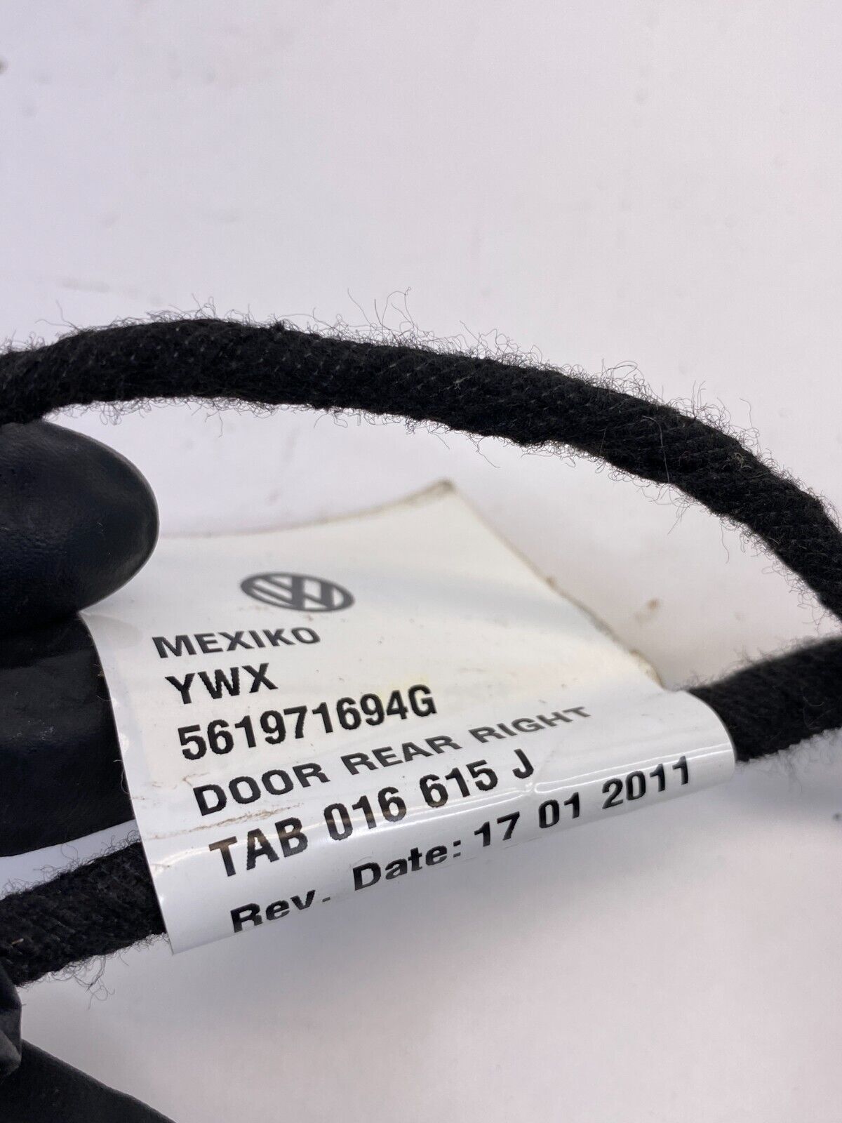 2012-2015 VW Volkswagen Passat Rear Right Door Harness Wire Wiring 561971694G