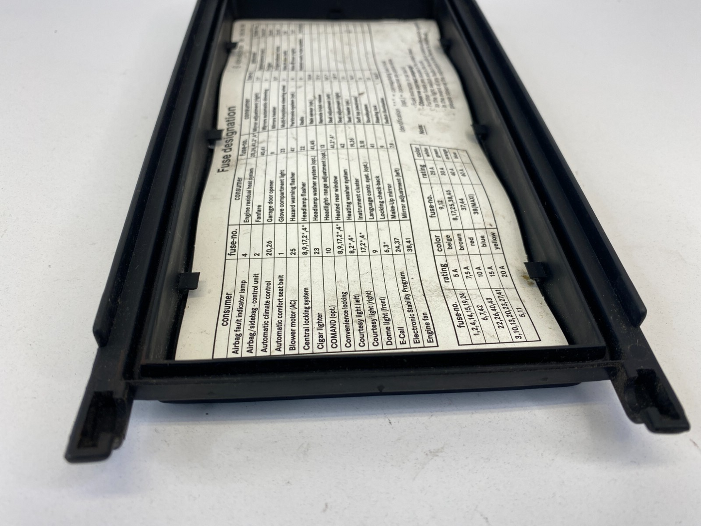 1999-2003 Mercedes-Benz CLK430 Under Hood Fuse Box Cover Lid Cap 2085452300