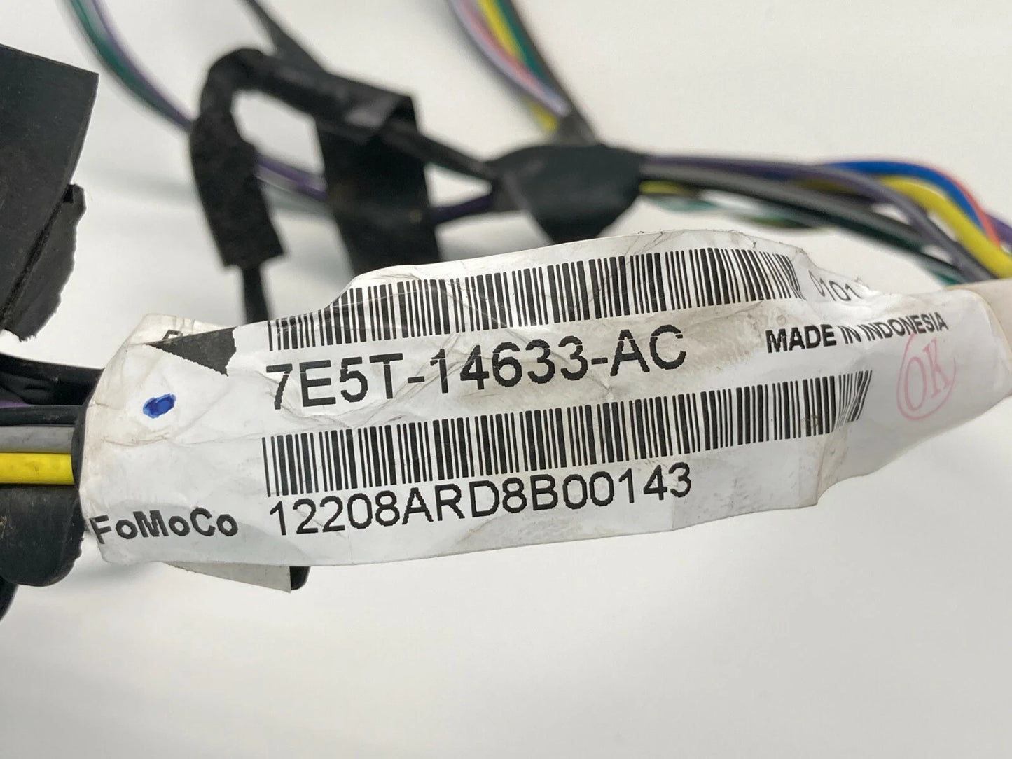2006-2009 Ford Fusion Rear Left Door Wire Wiring Harness 7E5T-14633-AC OEM