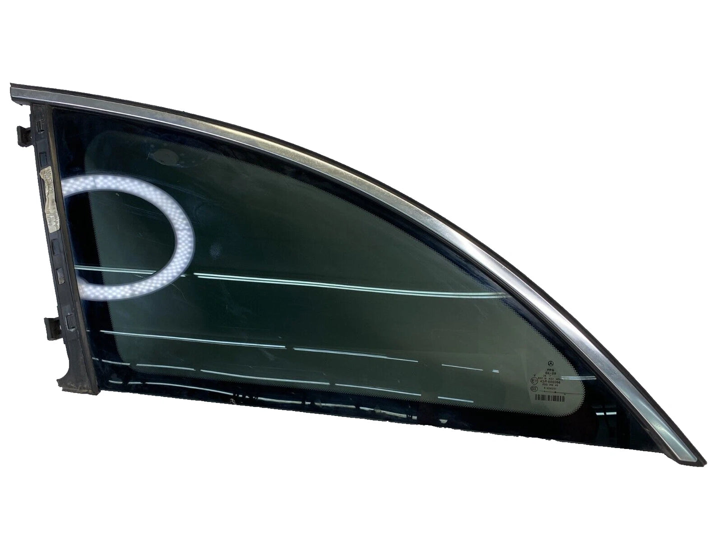 2006-2012 MERCEDES-BENZ R350 REAR LEFT SIDE DOOR QUARTER VENT WINDOW GLASS OEM