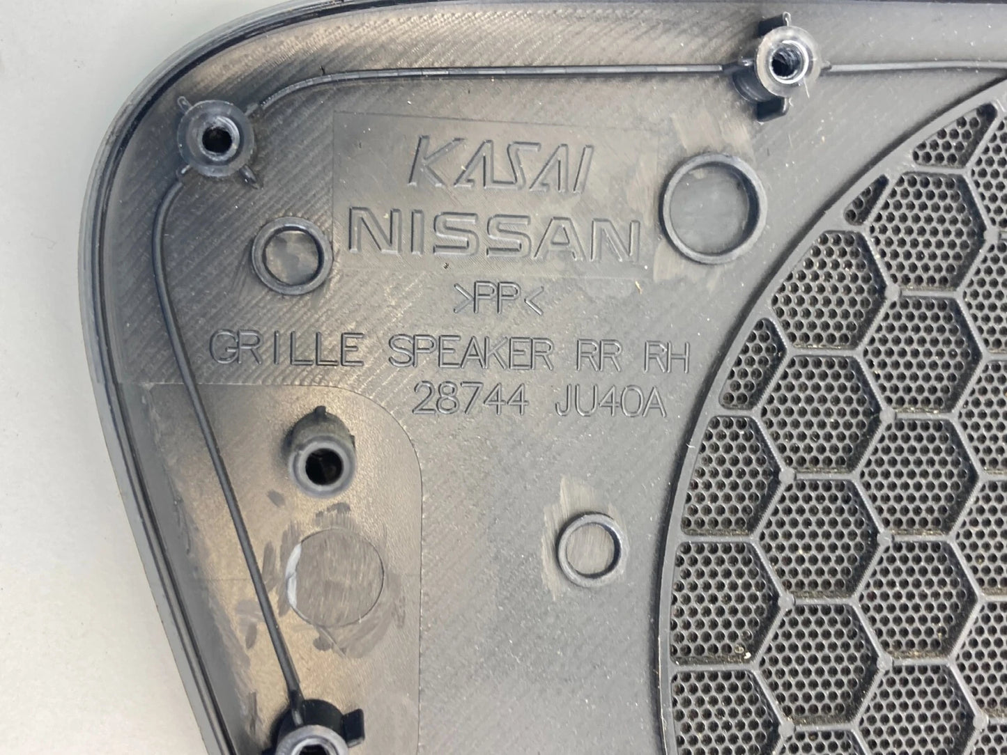 2010-2013 INFINITI G37 REAR RIGHT SIDE DOOR SPEAKER GRILLE COVER 28744-JU40A OEM
