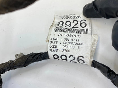99-05 PONTIAC GRAND AM SEDAN REAR RIGHT DOOR WIRE WIRING HARNESS 22668926 OEM