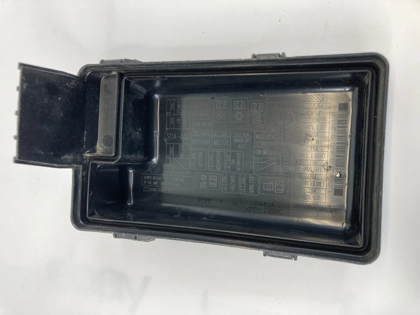 2003-2007 HONDA ACCORD 2.4L L4 UPPER FUSE BOX RELAY COVER CAP TRIM PANEL OEM