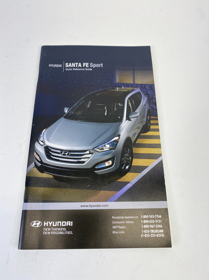 2013 Hyundai Santa Fe Sport Owner's Guide Manual Book Information Set W/ Case