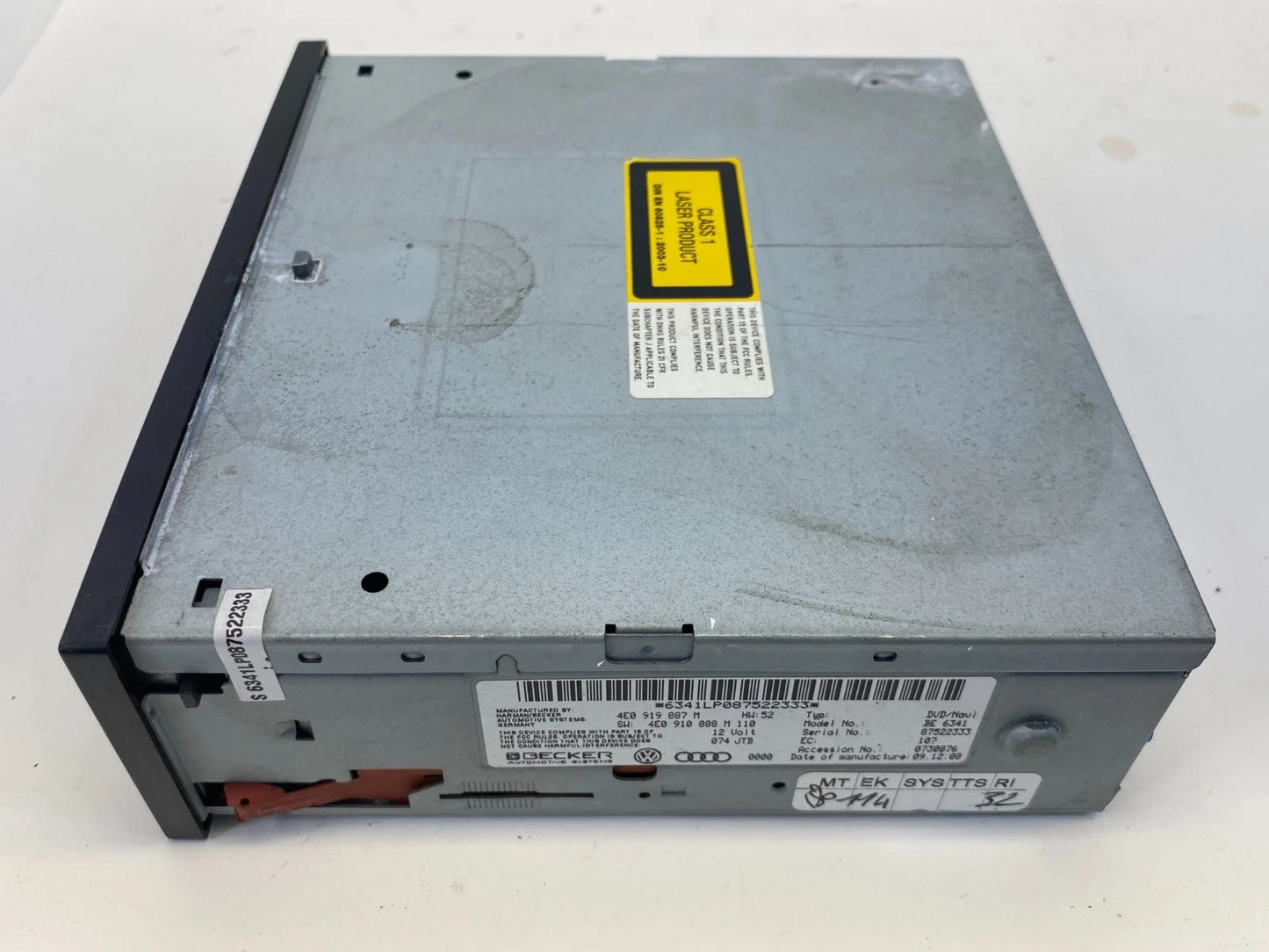 2008 2009 AUDI A5 QUATTRO NAVIGATION DVD PLAYER UNIT 4E0-919-887-M OEM