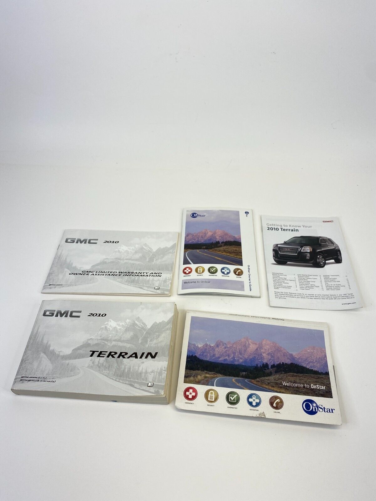 2010 GMC Terrain Owners Manual Warranty Information OnStar Guide Set OEM