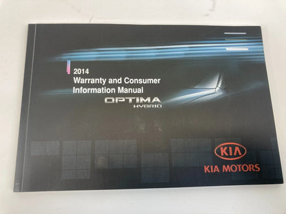 2014 KIA OPTIMA HYBRID LX SEDAN OWNERS MANUAL BOOK INFORMATION GUIDE W/ CASE OEM