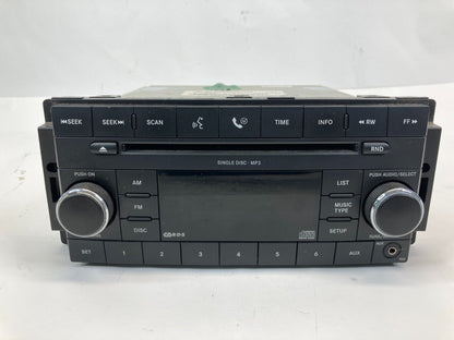 2008 Dodge Charger Radio AM FM CD Player Audio Receiver P05064410AF OEM