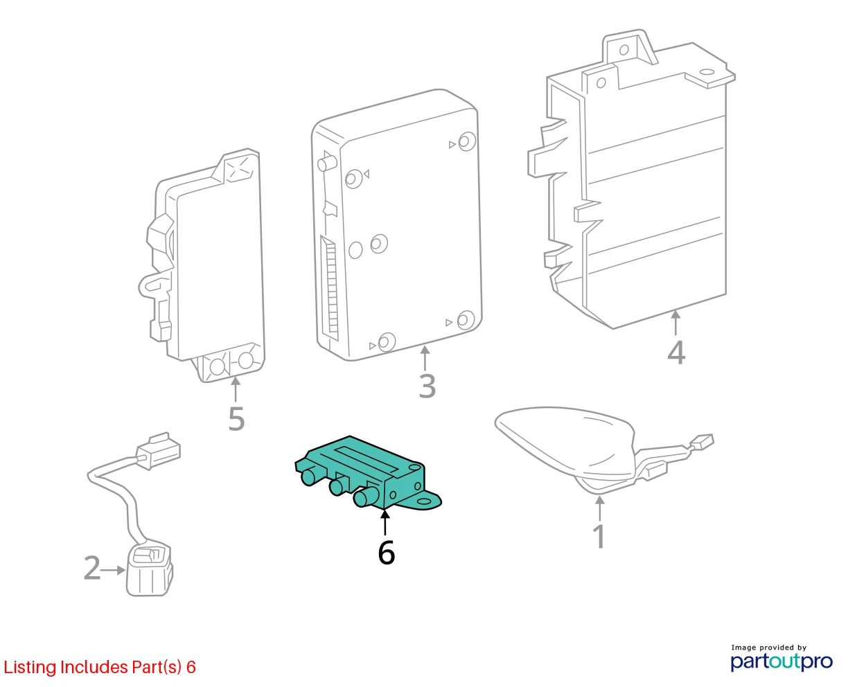 2011-2018 Buick LaCrosse Mobile Phone Control Module Connector 20960972 OEM