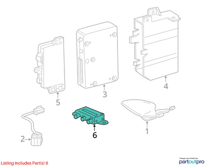 2011-2018 Buick LaCrosse Mobile Phone Control Module Connector 20960972 OEM