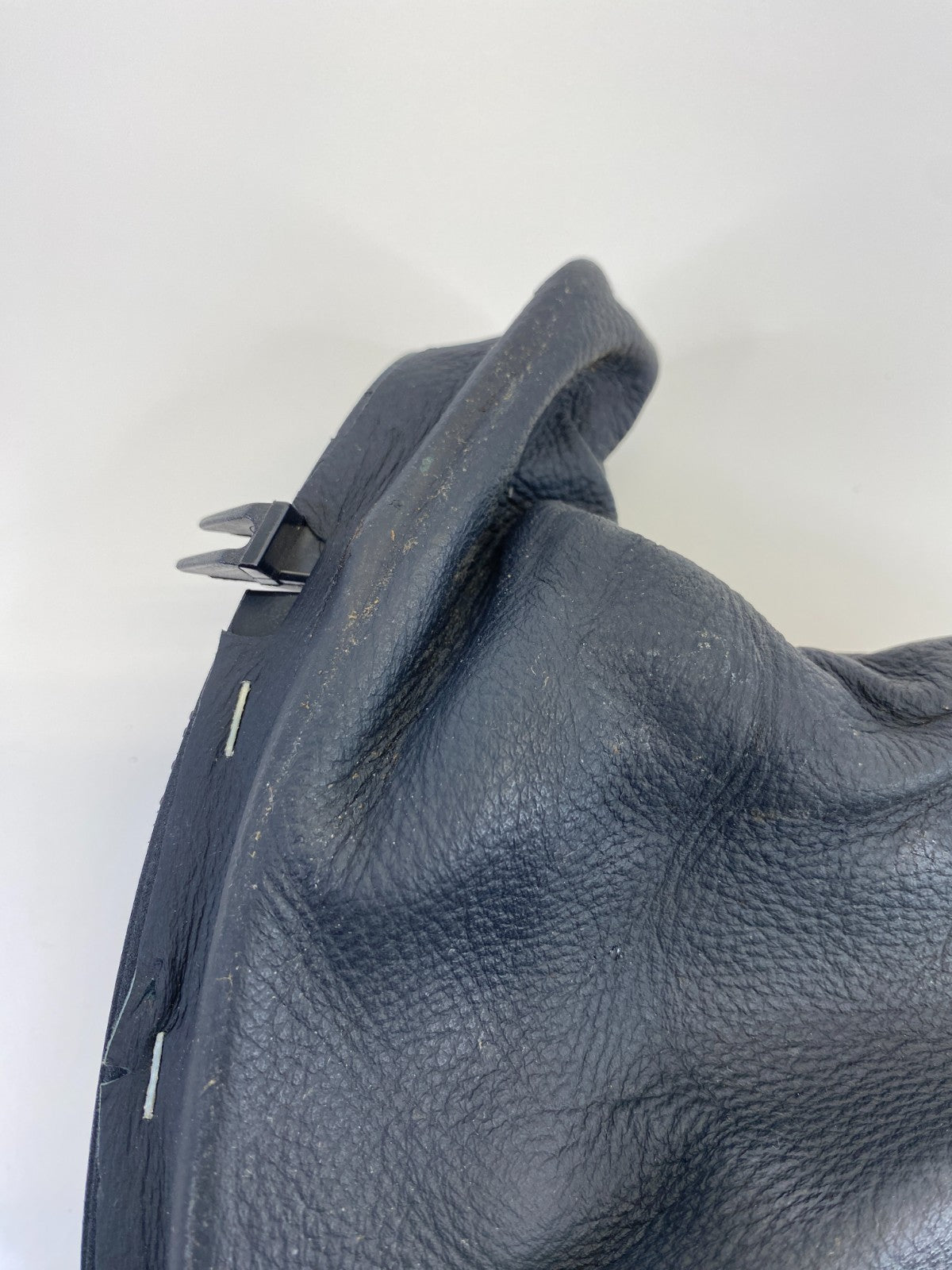 06 07 BMW 530xi Emergency Parking Brake Boot Handle Cover Leather 34427034091