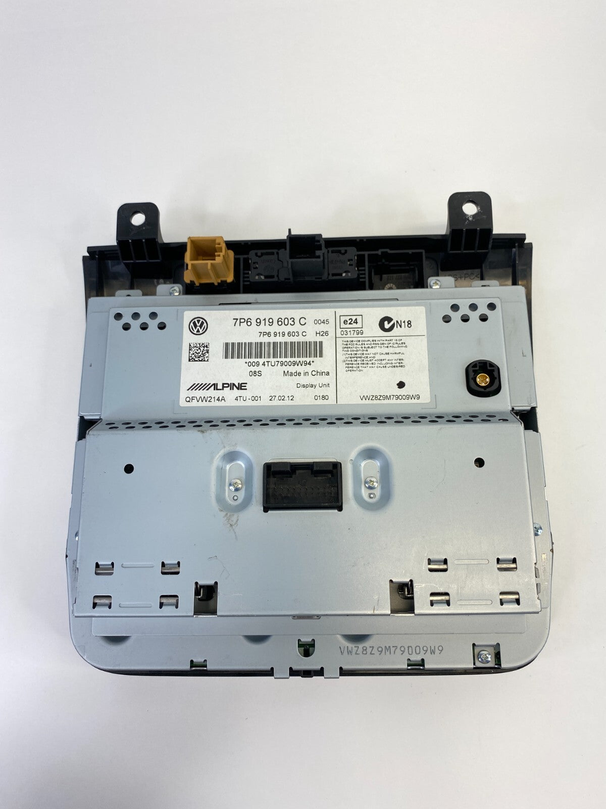 2011-2015 Volkswagen Touareg Navigation Display Radio Screen 7P6-919-603-C OEM