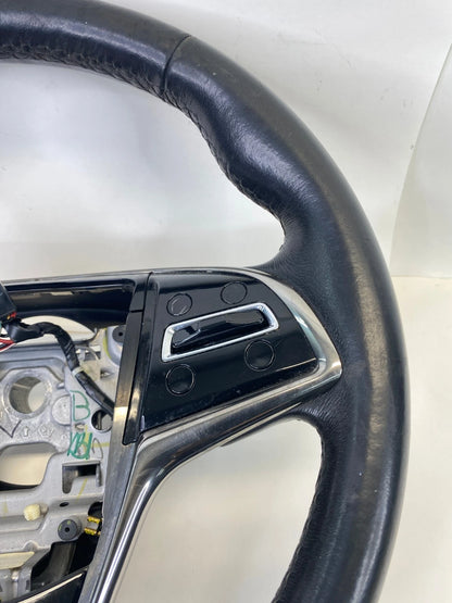13-18 CADILLAC ATS SEDAN STEERING WHEEL W/ AUDIO CONTROL SWITCH LEATHER BLACK
