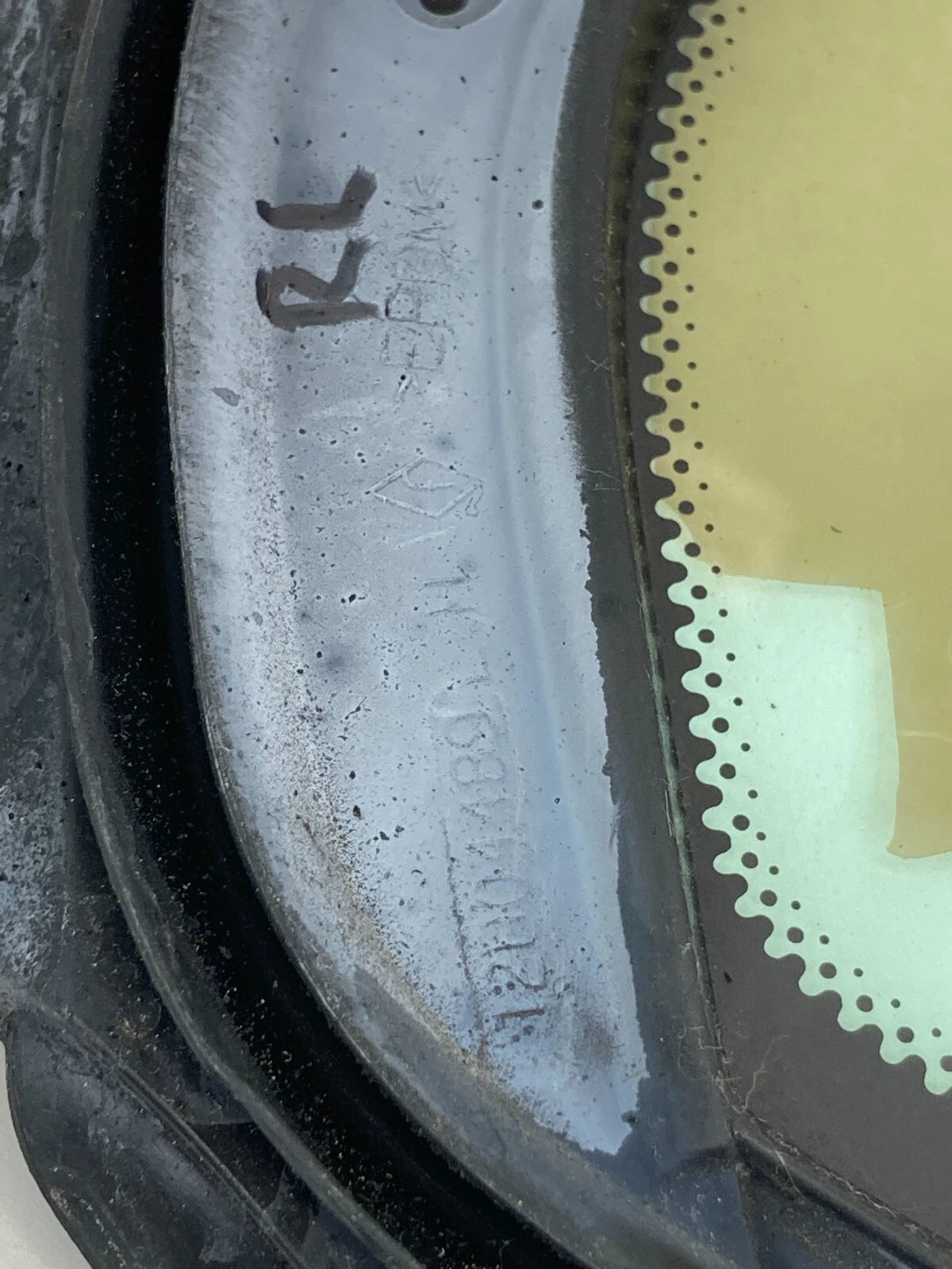 2003-2011 SAAB 9-3 SEDAN REAR LEFT SIDE DOOR VENT WINDOW GLASS 12804489 OEM