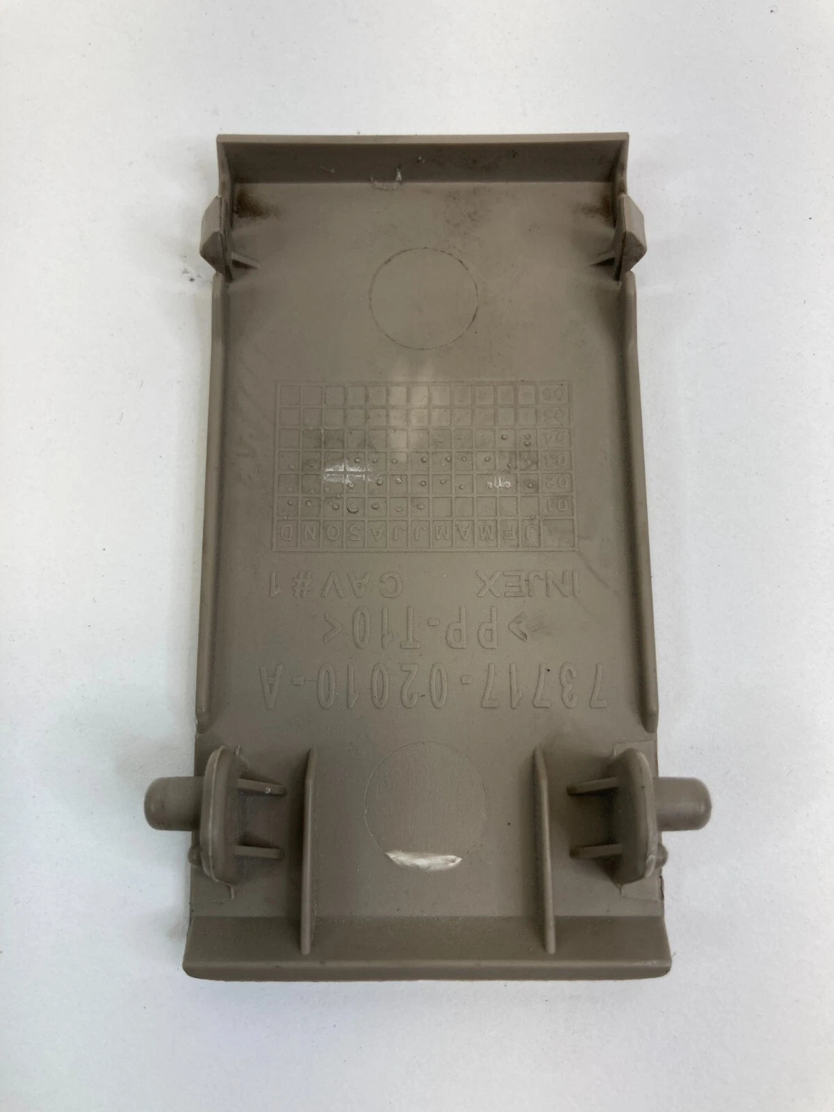 03-08 TOYOTA COROLLA DESK CHILD ANCHOR SEAT COVER TRIM 73717-02010-A OEM