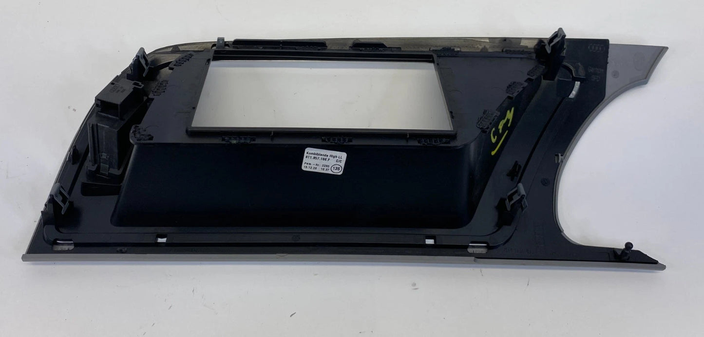 2008-2016 AUDI S5 A5 QUATTRO CENTER DASH DISPLAY TRIM BEZEL 8T1857186F OEM
