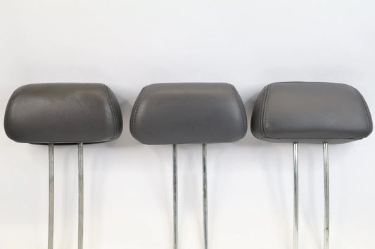 03-08 HONDA PILOT 01-06 MDX REAR 2ND SEAT HEADREST HEAD RESTS SET 3 LEATHER OEM