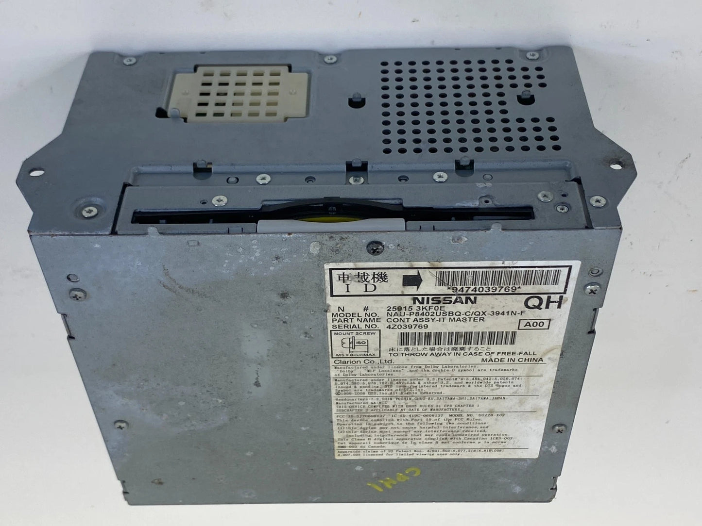 2013-2016 NISSAN PATHFINDER AM FM CD PLAYER RADIO RECEIVER UNIT OEM 25915-3KF0E