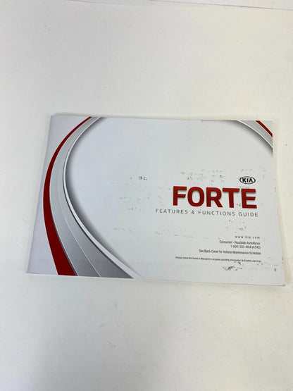 2015 15 KIA FORTE LX SEDAN OWNERS MANUAL INFORMATION GUIDE BOOK OEM