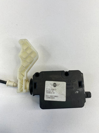 2002 2003 MINI COOPER FUEL FLAP RELEASE LOCKING MOTOR ACTUATOR W/ CABLE 7115559