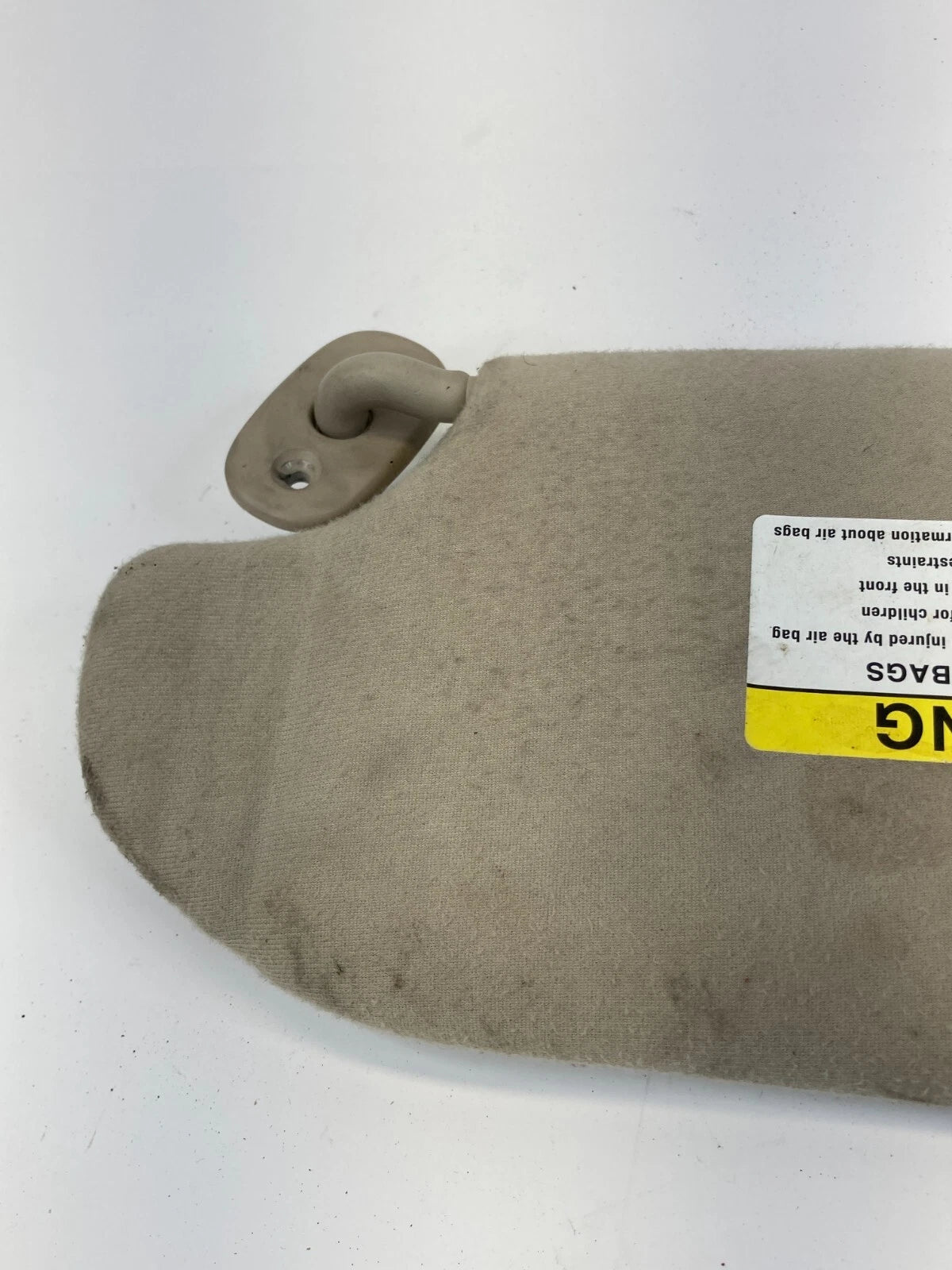 2009 2010 MITSUBISHI GALANT W/O SUNROOF RIGHT PASSENGER SUNVISOR SUN VISOR BEIGE