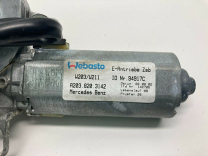 03-09 Mercedez-Benz CLK320 E320 Sliding Sunroof Sun Roof Motor A203-820-31-42