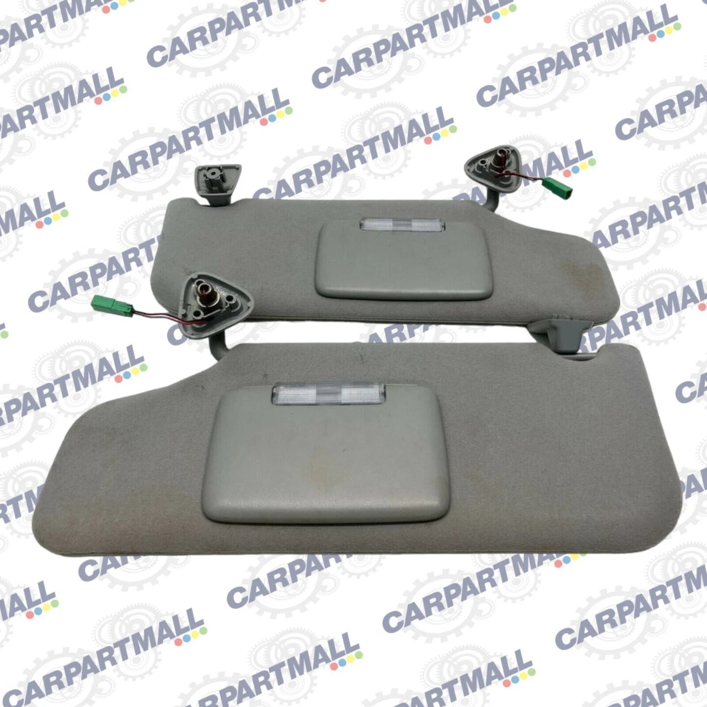05 06 07 FORD FREESTYLE SUNVISOR LEFT & RIGHT SUN VISOR SHADE SET PAIR CLOTH OEM