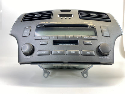 2002 2003 Lexus ES300 Radio AM/FM 6 CD Player Receiver W/ Air Vents 86120-33510