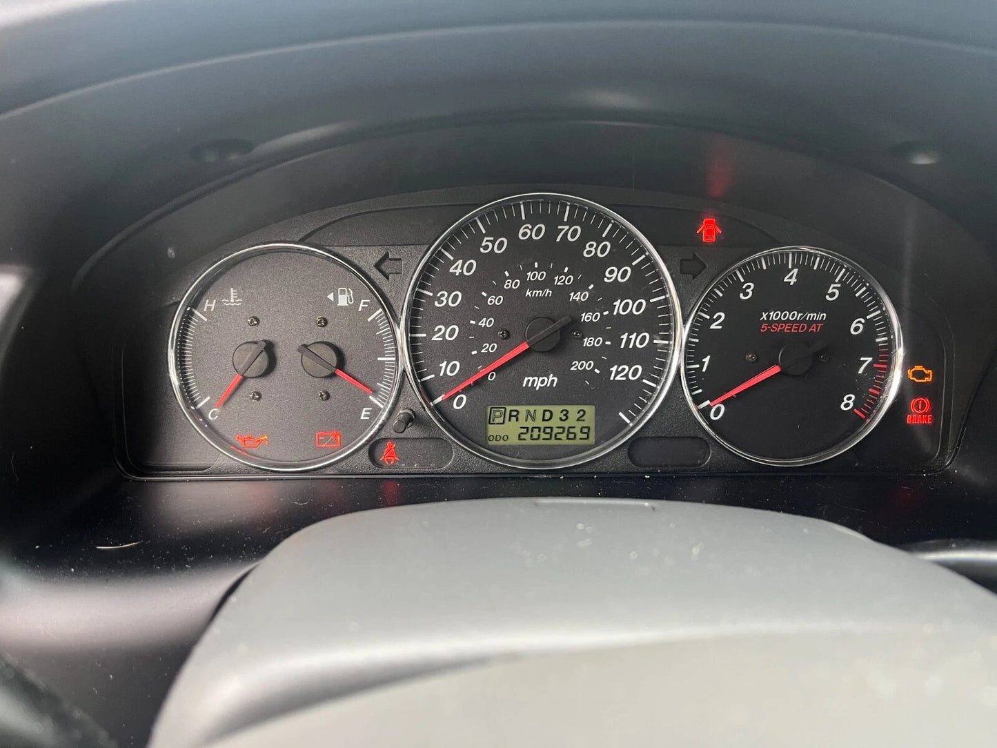 2004-2006 MAZDA MPV AT FWD DASH INSTRUMENT CLUSTER SPEEDOMETER GAUGES 209K MILES