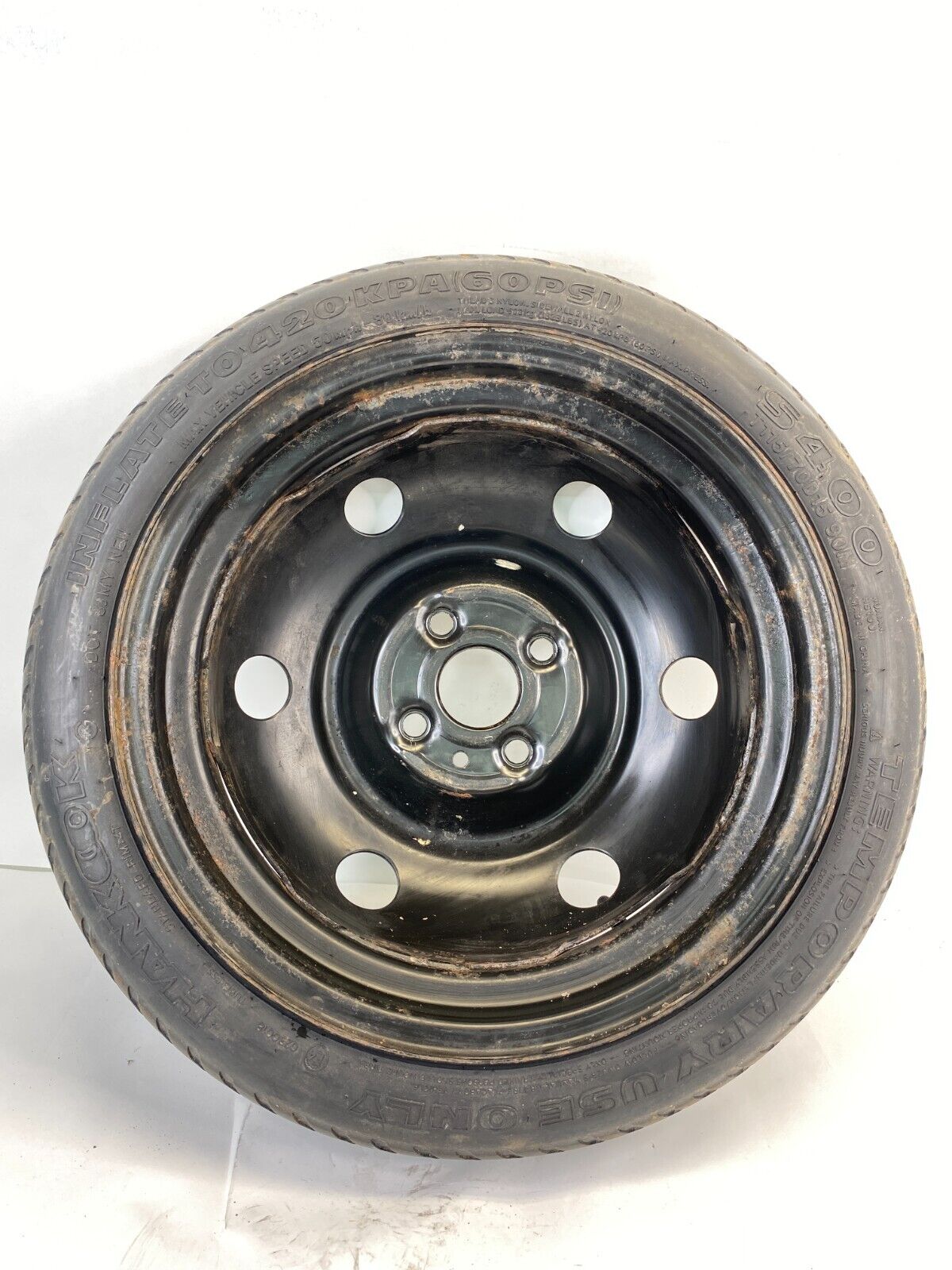 2006-2011 Hyundai Accent Emergency Spare Tire Wheel Compact Donut T115/70D15 90M