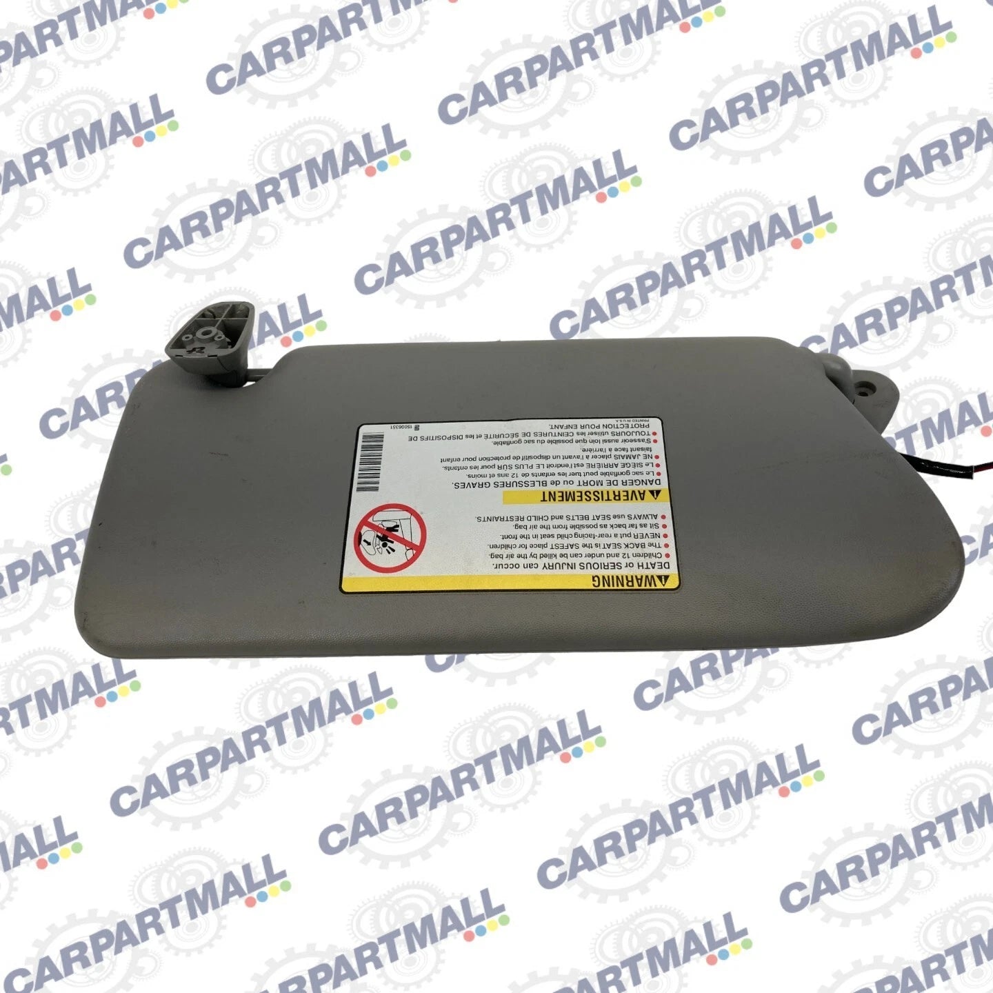 2004-2009 CADILLAC SRX ROOF LEFT SUNVISOR SUN VISOR SHADE W/ LAMPS ASSEMBLY OEM