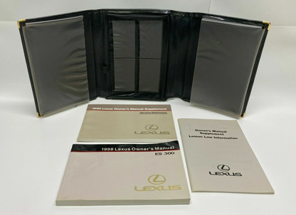 1998 98 Lexus ES300 ES 300 Owner's Manual Supplement Set w/ Case Set OEM