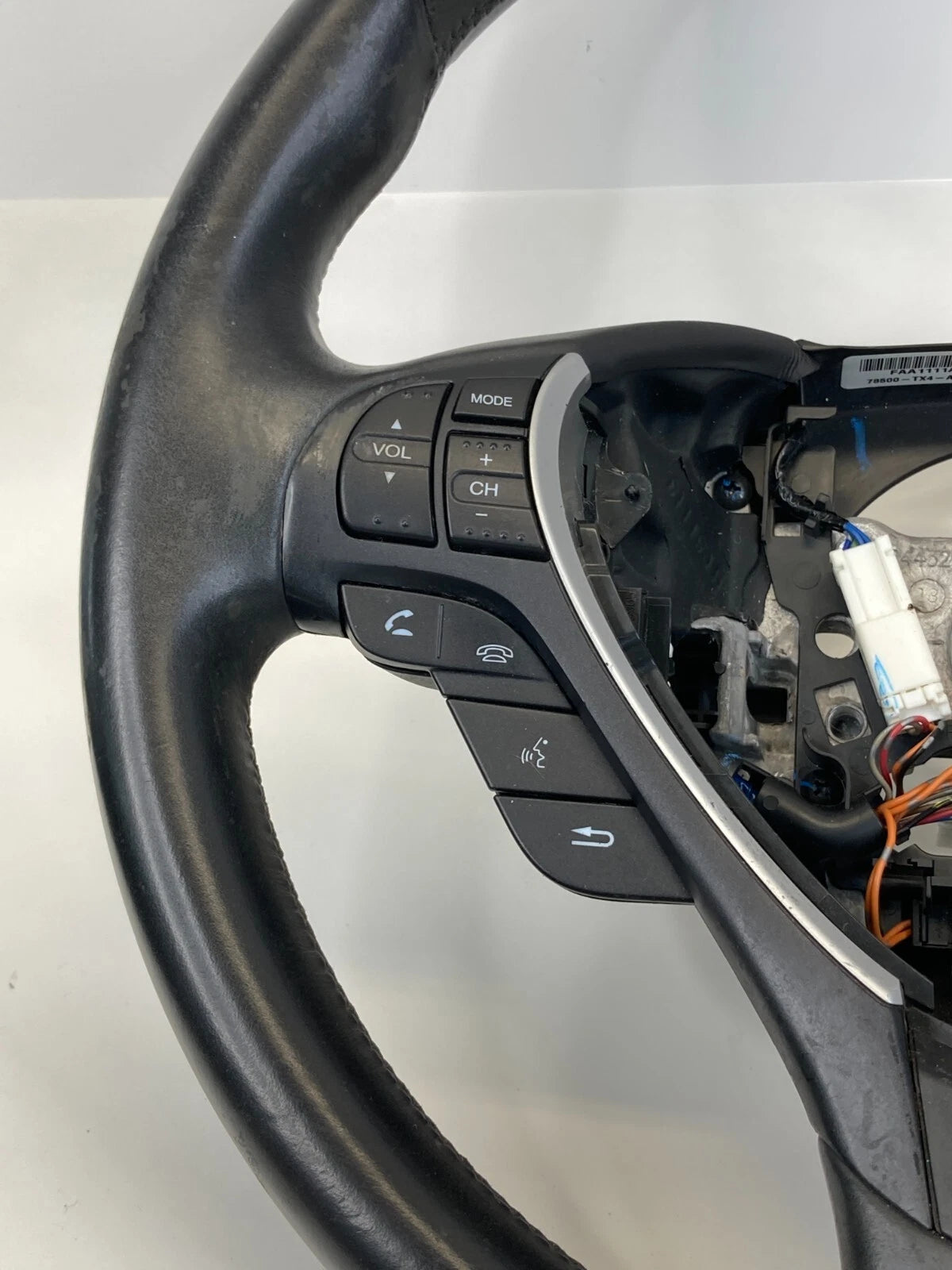 2013-2015 ACURA ILX STEERING WHEEL W AUDIO & CRUISE CONTROL SWITCH 78500-TX4-A12
