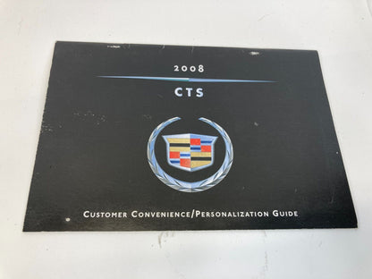 2008 08 Cadillac CTS Owners Manual Books Set Onstar Guide Assistance Information