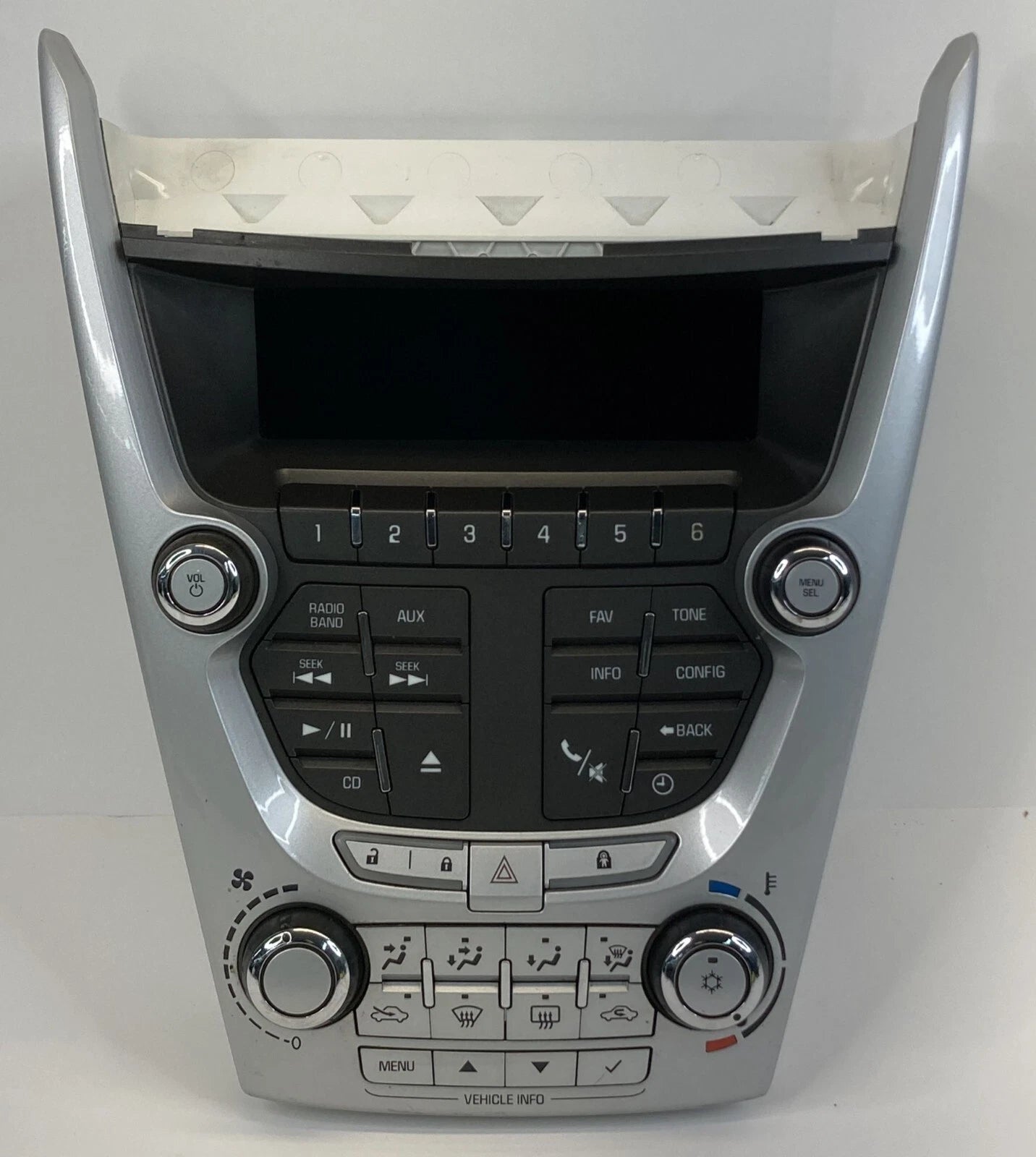 10 11 CHEVY EQUINOX AC HVAC CLIMATE CONTROL SWITCH RADIO DASH SCREEN 12844843G