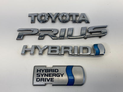 04 05 06 07 08 09 Toyota Prius Rear Emblem Trunk Hatch Logo Badge Sign Set OEM
